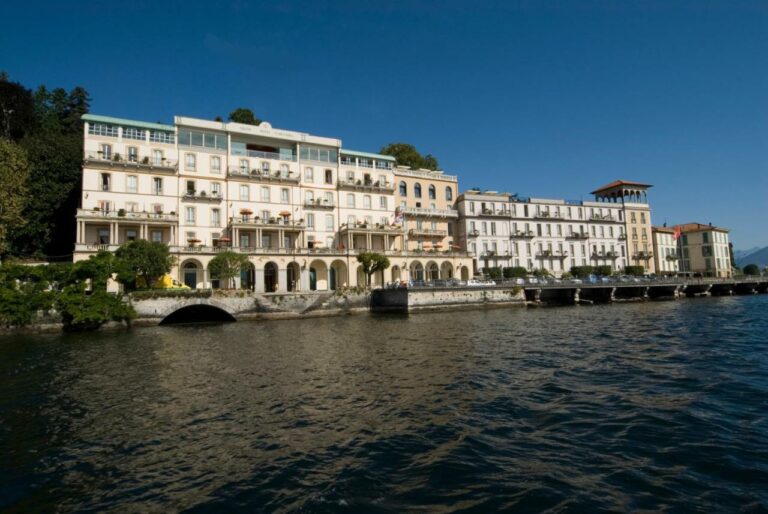 Grand Hotel Cadenabbia batiment de l’hotel vue lac de come